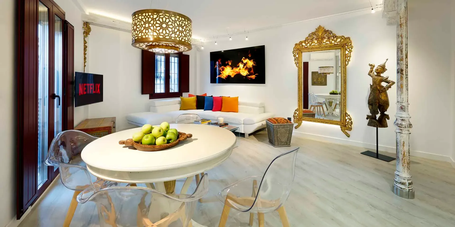 Intérieur d'appartement loué en bon état pour restitution du dépôt de garantie