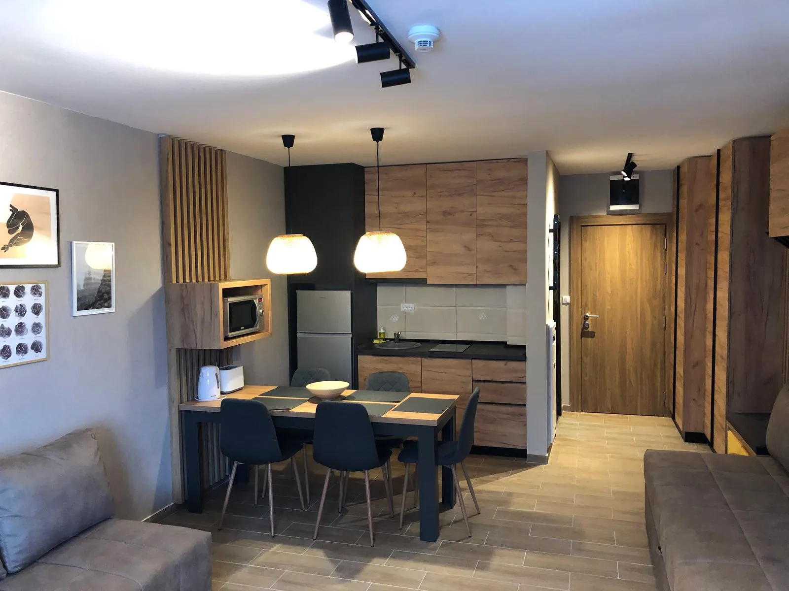 Cuisine d'un appartement en location correctement entretenue