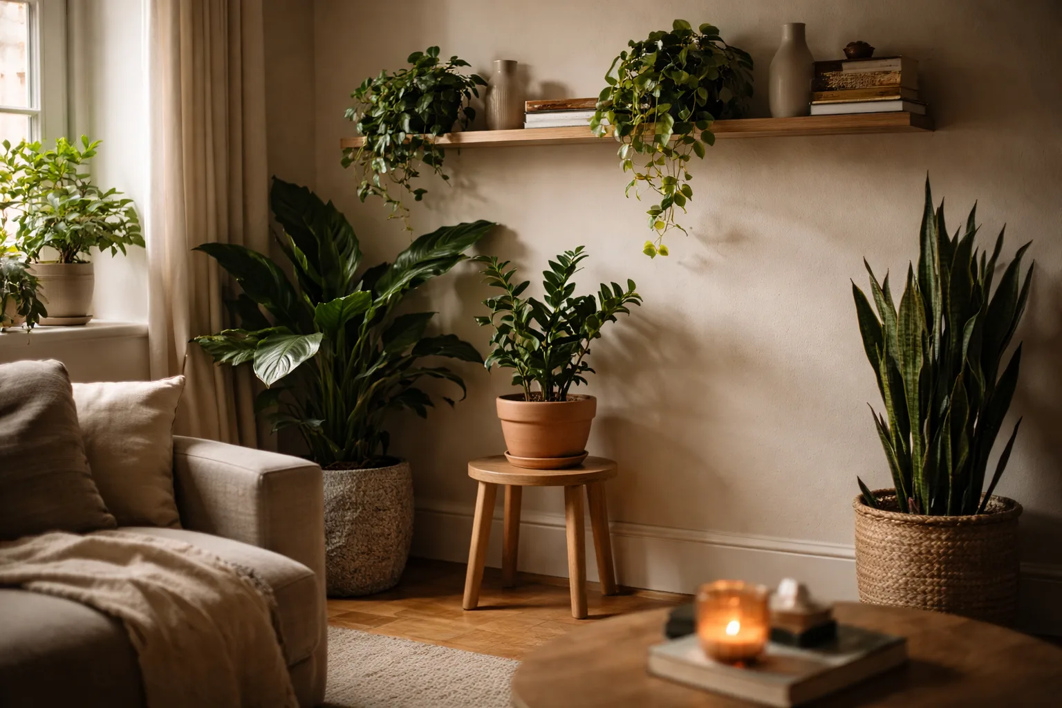 Plantes d'intérieur pour pièces sombres : 12 espèces qui poussent sans soleil